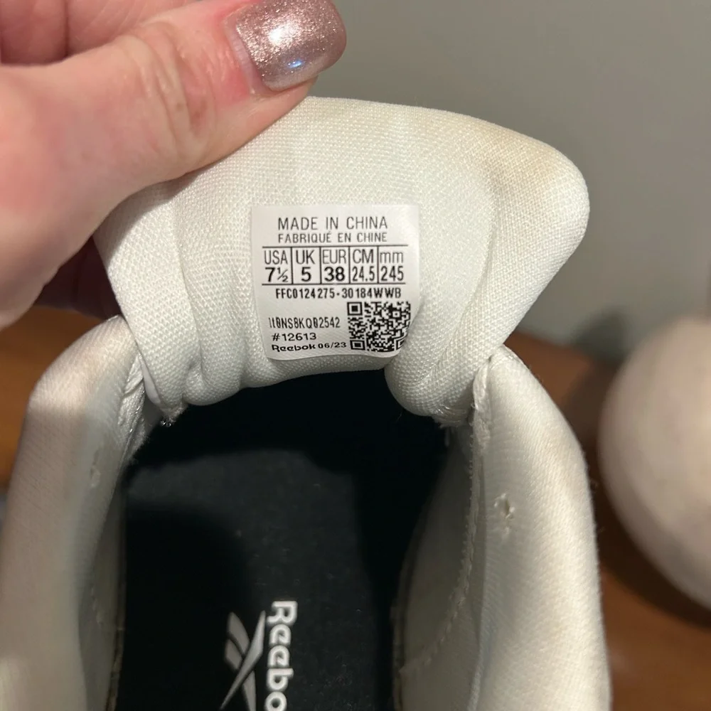 Reebok Women's White Top Sneakers - Picture 7 of 7